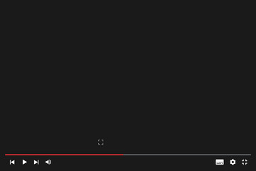 黒い動画再生画面のフレーム