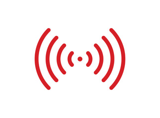 Live icon on white background. Live stream, video, news symbol. Social media template. Broadcasting, online stream logo.