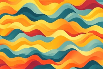 Abstract wavy background with colorful waves.