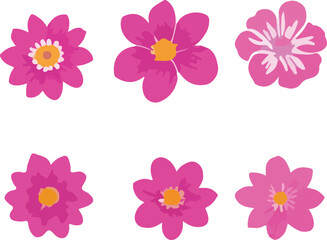 Fototapeta na wymiar Floral vector elements design flower Ai generate.