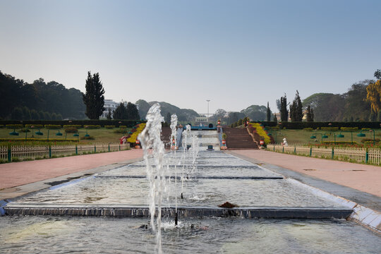 KRS Brindavan Gardens in Karnakata, India