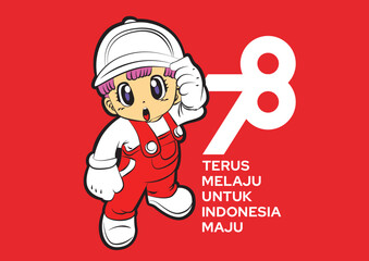 17 agustus template background for indonesia independence day