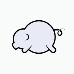 Pig Icon - Animal Vector, Sign and Symbol for Design, Presentation, Website or Apps Elements.