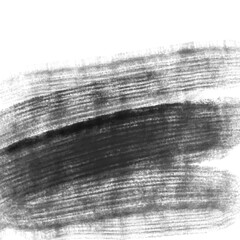 Very hight resolution. Geometric graffiti abstract background. Black acrylic paint stroke texture on white paper. Scattered mud art. Macro image. Hand made grunge.