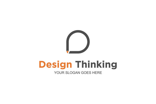 Thinking pencil design icon symbol study learning