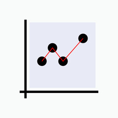 Positive Trade Icon. Business Growth,  Symbol Increase Profit - Vector.