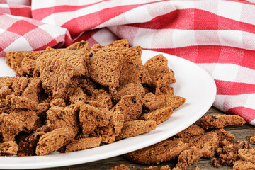 Crunched up Milk Chocolate Chip Cookies make a delicious snack