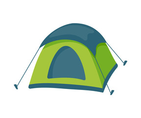 Tent camping icon. Marquee tents for living in the forest Family vacation activities