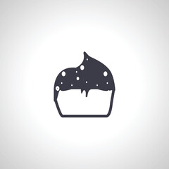 cupcake icon. Cake icon. Muffin, cup cake icon.