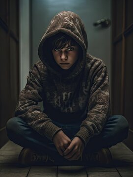 Boy with a hoodie sales