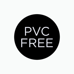 PVC Free Icon. Symbol Non PolyVinyl Chloride - Vector.    