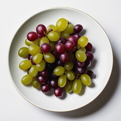 grapes isolated on white background