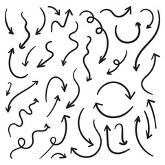 Hand drawn arrow set