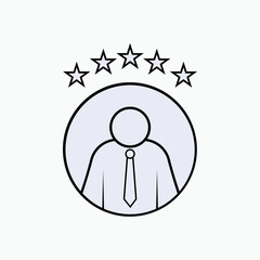 Reputation Icon. Honor, Repute Symbol.