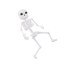 Funny Skeletons in Pose, 3d Illustration