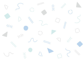 手描きのレトロな幾何学模様の背景（デコボコの線）