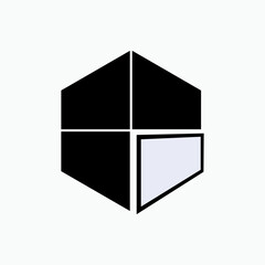 Section Icon. Part, Portion Symbol - Vector.    