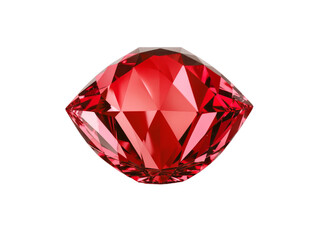 red diamond gem on transparent PNG