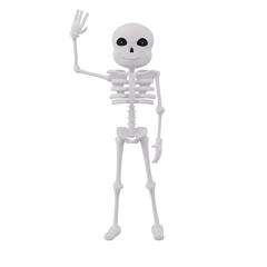 Funny skeletons say hello - 3D Illustration