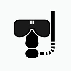 Snorkeling Icon. Dive Equipment Symbol.