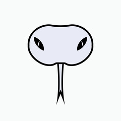 Snake Head Icon. Reptile Symbol - Vector.   