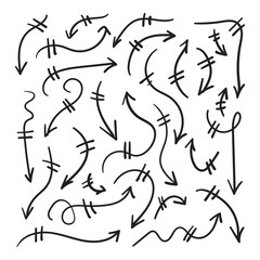 Hand drawn arrow set