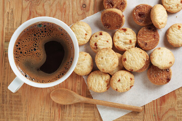 Cookies and cup of coffee