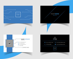 Modern Creative and Simple Corporate Business Card Template Design.