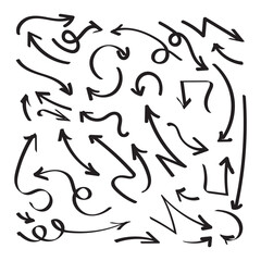 Hand drawn arrow set