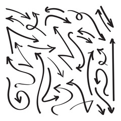 Hand drawn arrow set