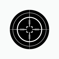 Target and Arrow Icon.Goal Sign. Aim Symbol.    