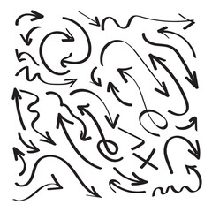 Hand drawn arrow set