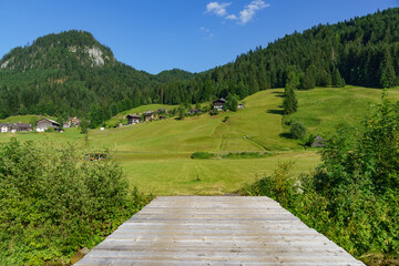 Sommerzeit im Salzkammergut in Österreich