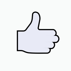 Thumb Icon. Like, Up Symbol. Agree, Okay Gesture.     