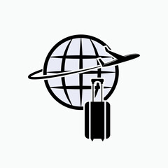 Traveler Icon. Vacation, Holiday Season Symbol - Vector.    