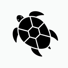 Obraz premium Turtle Icon. Tortoise Symbol - Vector. 
