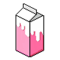 pixel milk carton