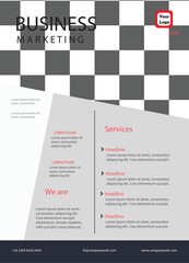 Vector corporate business flyer, professional business flyer, creative business flyer template