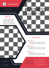 Vector business flyer template