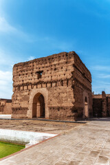 Ruined buildings of Badi Palace in Marrakech.