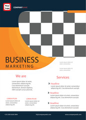 Vector creative business flyer