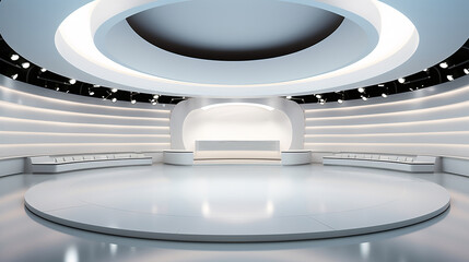 Tv Studio. Backdrop for TV shows .TV on wall. News studio. The perfect backdrop for any green screen or chroma key video or photo production.