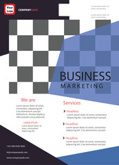 Vector corporate modern business flyer template design