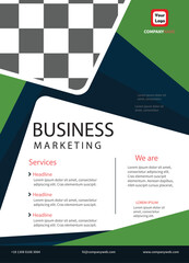 Vector corporate and modern business flyer template premium vector