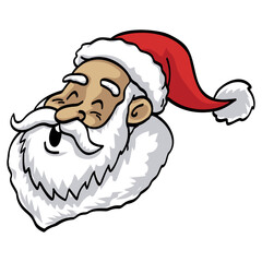 Santa Claus Cartoon Character Christmas Illustration Vector