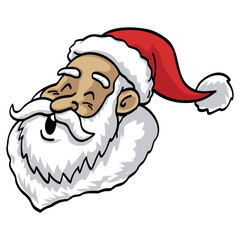 Santa Claus Cartoon Character Christmas Illustration