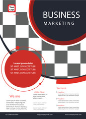 Vector modern corporate business flyer template design