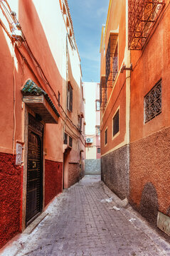  The streets of old medina, Marrakech, Morocco
