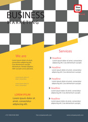 Vector creative business flyer template