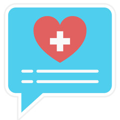 Fototapeta premium Daily Health App Icon